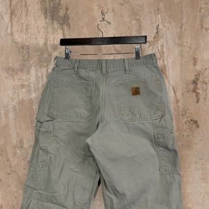Vintage Carhartt Carpenter Pants Hazel Tan Canvas Baggy Dungarees Painters 90s